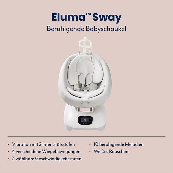 Graco Eluma Sway Babyschaukel | white 5