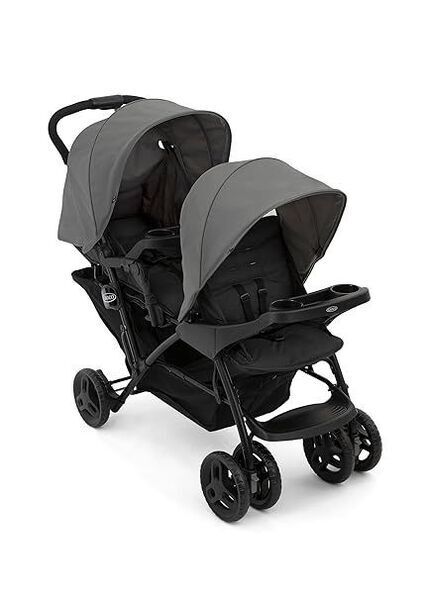 Graco Stadium Duo Geschwisterwagen | schwarz 1