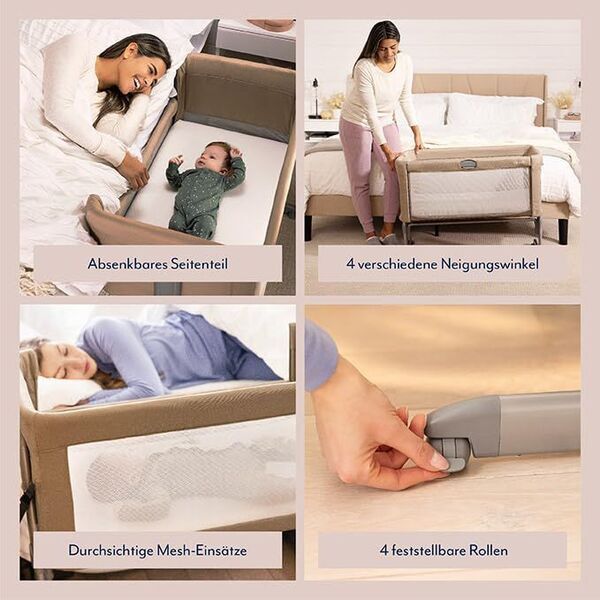 Graco Sweet2Sleep Nachttischbett | Version Englisch | beige 3