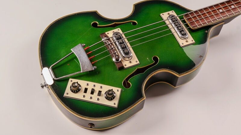 Greco 971 Violin bass green Sunburst około 1968 | Made in Japan | green sunburst, image 2 of 5