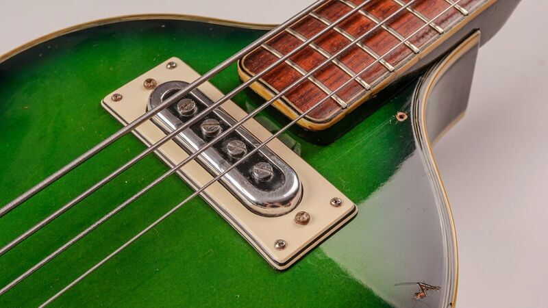 Greco 971 Violin bass green Sunburst około 1968 | Made in Japan | green sunburst, image 4 of 5