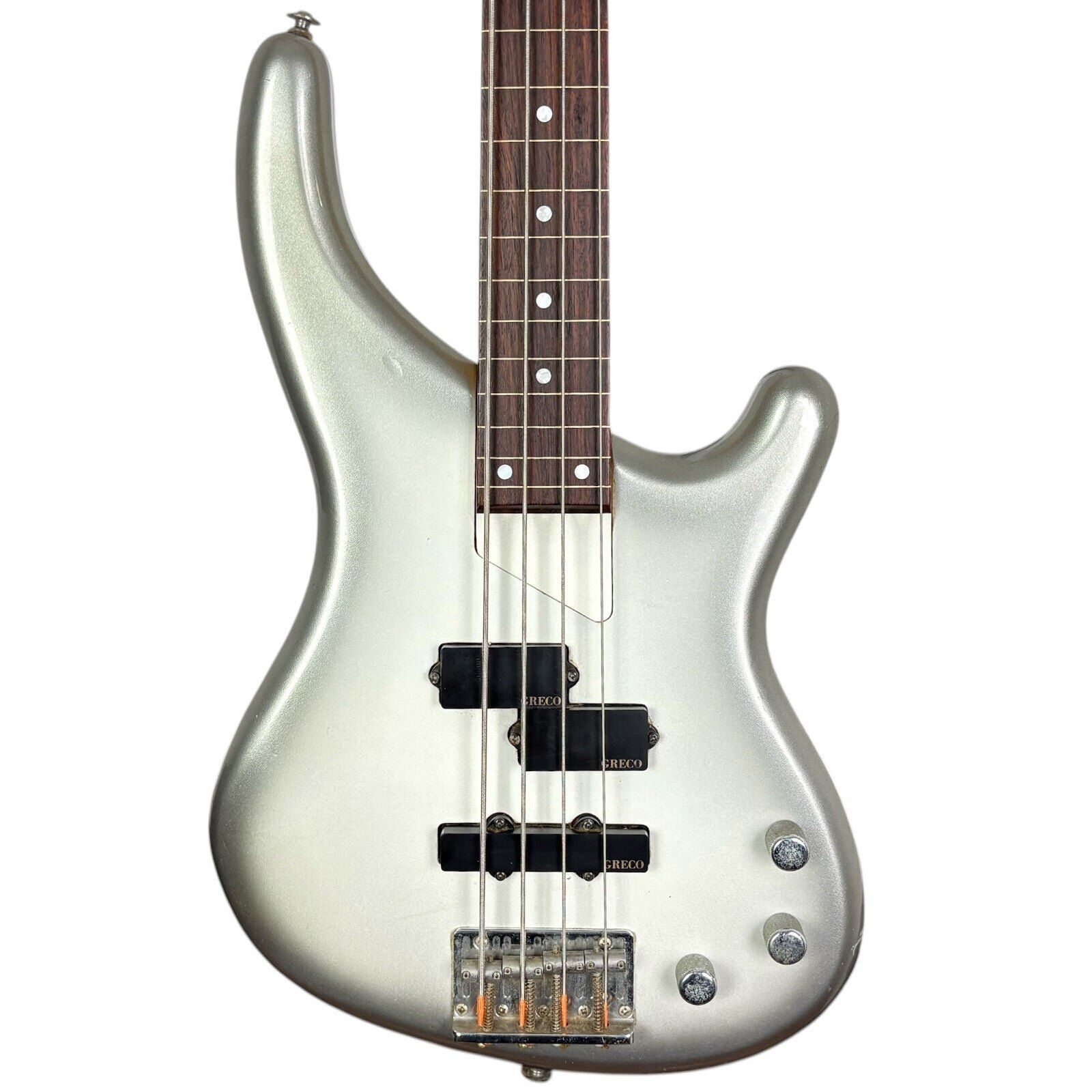 Greco Japan Basgitaar uit de Wild Scamper-serie 2002 | Parelzilver