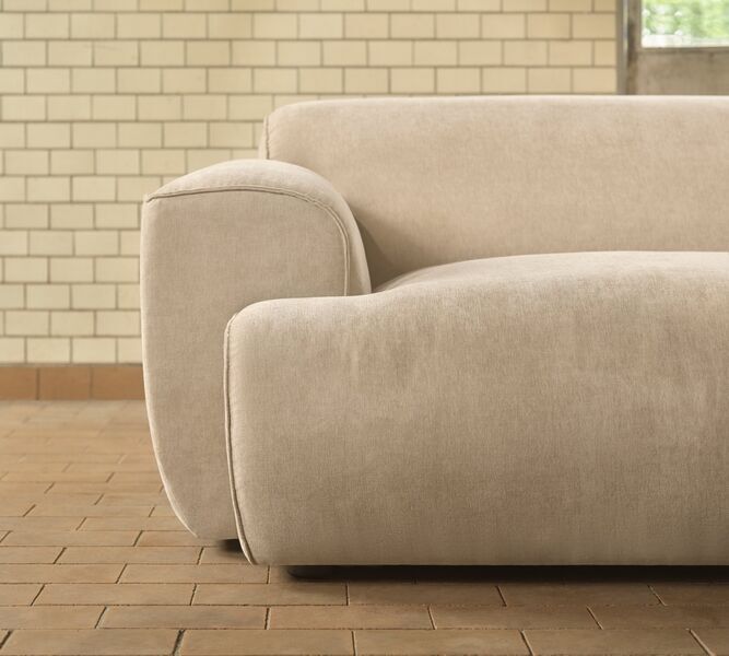 Greta sofa 3-seater Danny Cream | brown, image 4 of 4