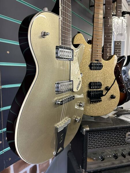 Gretsch G5236 Electromatic Pro Jet Silver Sparkle 2010 Electric Guitar | Silver Sparkle, image 3 of 5