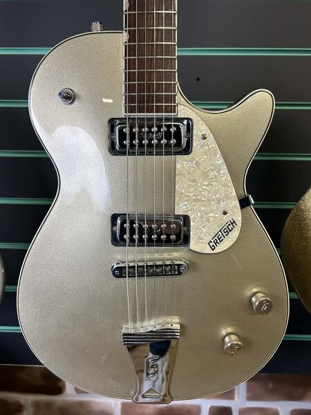 Gretsch G5236 Electromatic Pro Jet Silver Sparkle 2010 Electric Guitar | Silver Sparkle, image 4 of 5