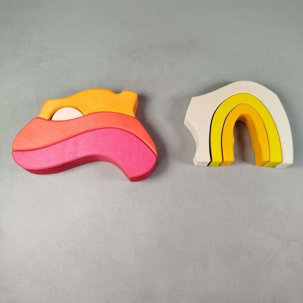 Grimm's Bundle Holzbausteine Regenbogen & Figurene | mehrfarbig, image 3 of 3