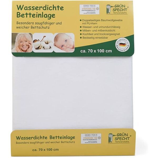 Grünspecht Betteinlage | weiß 1