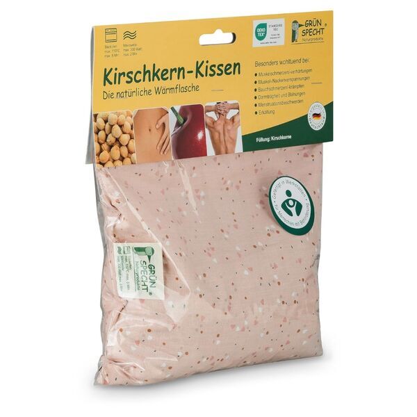 Grünspecht Kirschkernkissen | pink 3