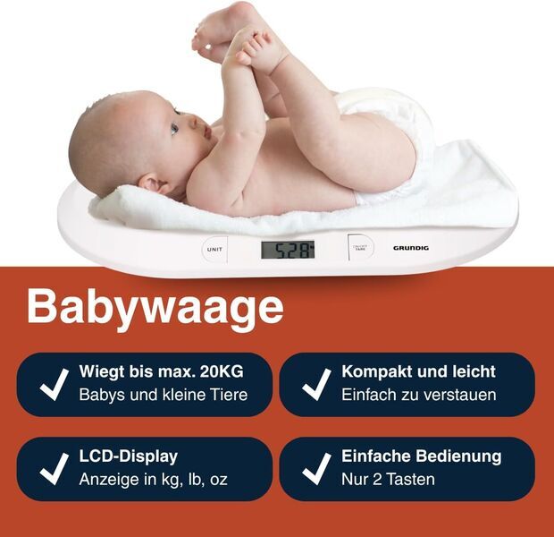 Grundig Digitale Babywaage | white 3