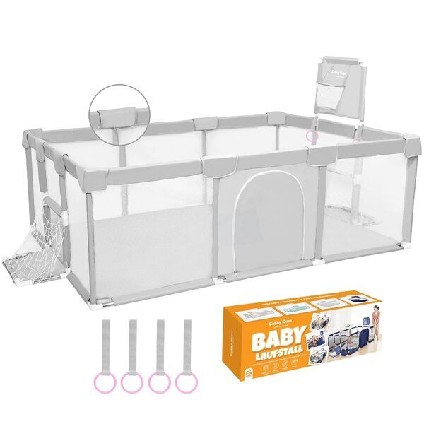 Gubby Gups Laufstall mit Bällebad | grey 2