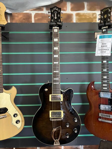 Guild Aristocrat HH Transparent Black Sunburst 2022 Electric Guitar | Black Sunburst, image 2 of 5