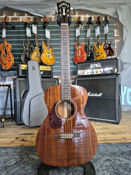 Guild M-120L Natural Gloss 2022 Concert Acoustic Guitar | Natural Gloss, image 1 of 5