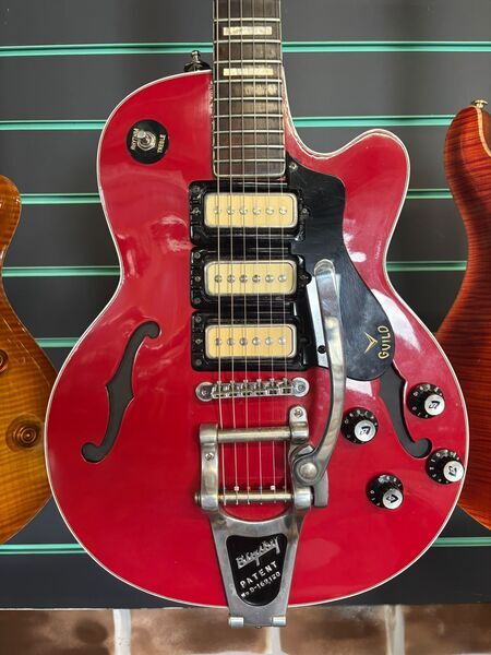 Guild M75 Custom Order 1962 USA Red Refin. Electric Guitar | red, image 2 of 5