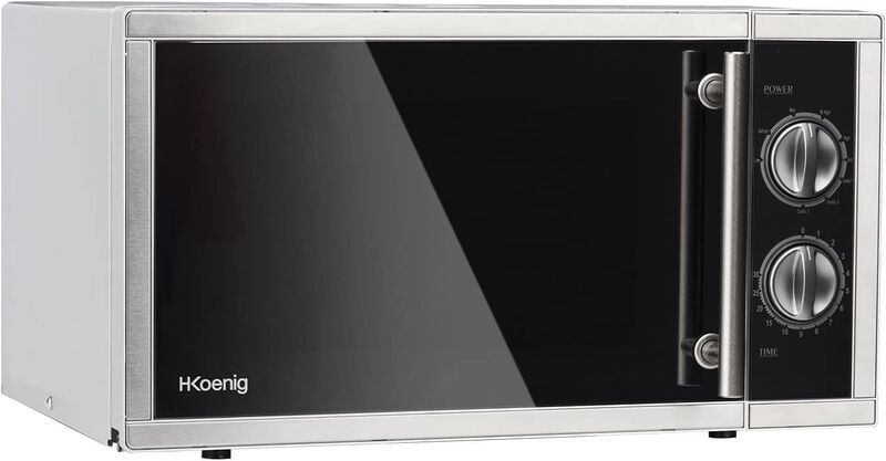 H.Koenig VIO7 Mikrowelle mit Grill | schwarz/silber 2