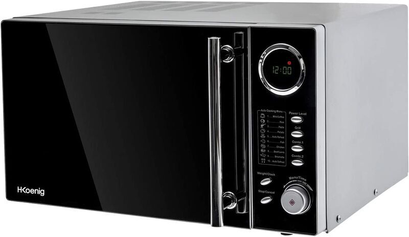 H.Koenig VIO9 Mikrowelle mit Grill | schwarz/silber 2