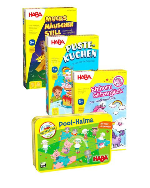 Haba 4er Spielset Gesellschaftsspiele | multicolored 5