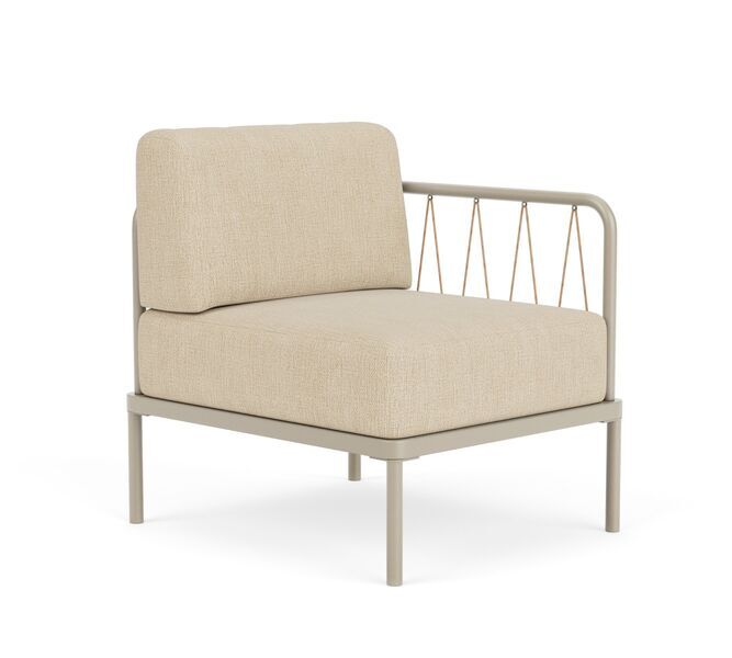 Hadley Outdoor Eckmodul Marzipan | beige, image 1 of 5
