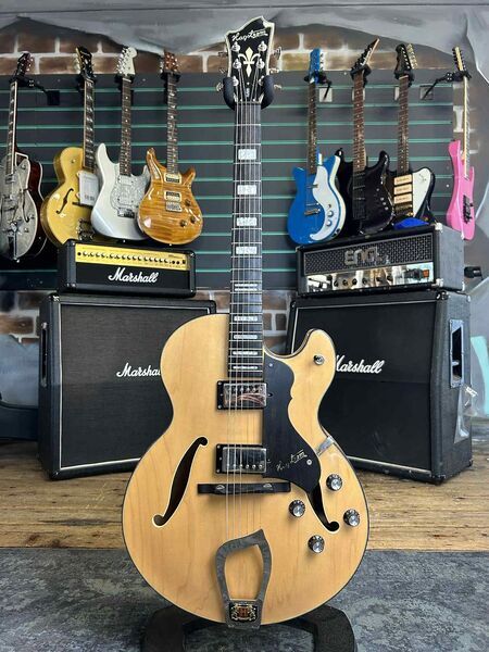 Hagstrom HJ500 Gloss Natural 2006 Hollow Body Electric Guitar | Gloss Natural, image 1 of 5