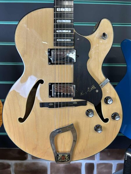 Hagstrom HJ500 Gloss Natural 2006 Hollow Body Electric Guitar | Gloss Natural, image 4 of 5