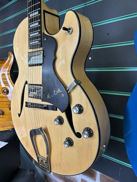 Hagstrom HJ500 Gloss Natural 2006 Hollow Body Electric Guitar | Gloss Natural, image 5 of 5