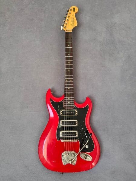 Hagstrom III Soldibody Guitar 1967 | red, image 3 of 5