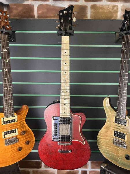 Hagstrom P46 Deluxe Red Sparkle c.1958-59 Vintage Electric Guitar | Sparkle Vintage, image 2 of 5