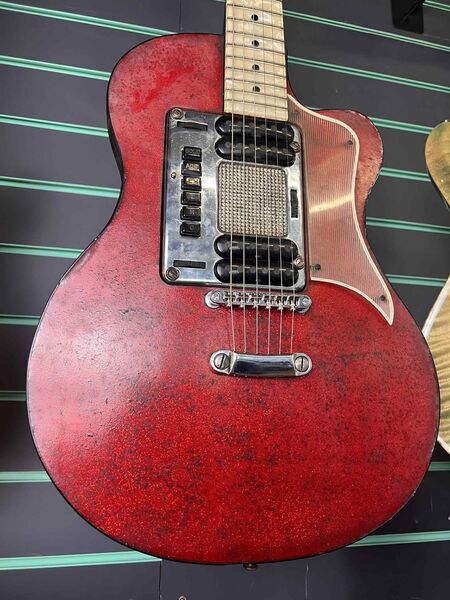 Hagstrom P46 Deluxe Red Sparkle c.1958-59 Vintage Electric Guitar | Sparkle Vintage, image 3 of 5