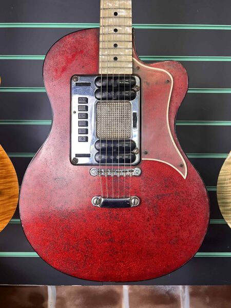Hagstrom P46 Deluxe Red Sparkle c.1958-59 Vintage Electric Guitar | Sparkle Vintage, image 4 of 5