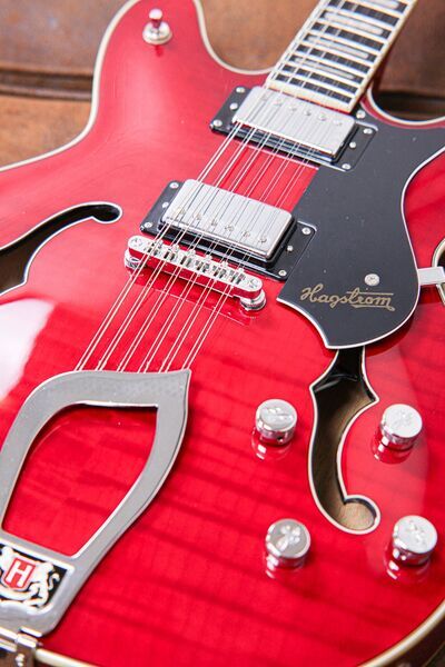 Hagstrom Viking Deluxe 12-String | Wild Cherry | Wild Cherry, image 5 of 5