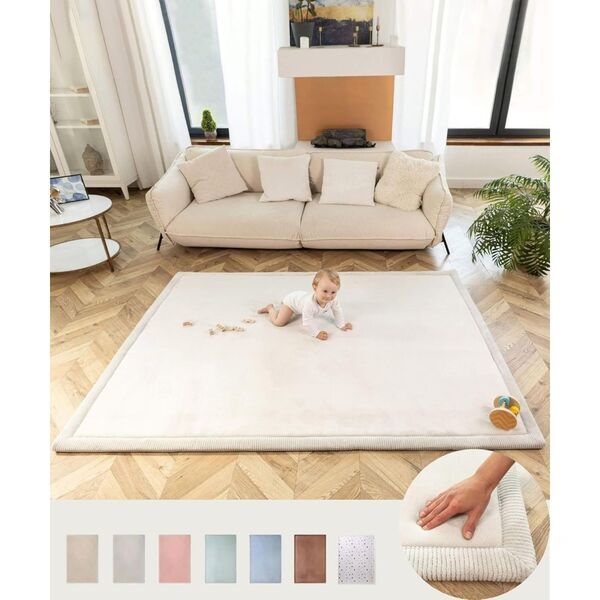 Hakuna Matte Wolkenweicher Kinderteppich | grau 1