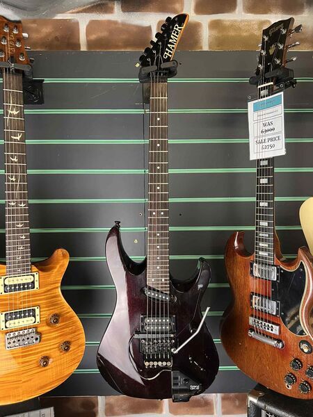 Hamer Californian Purple Sparkle 1988 Modified Electric Guitar with GK-2 | Purple Sparkle, image 2 of 5