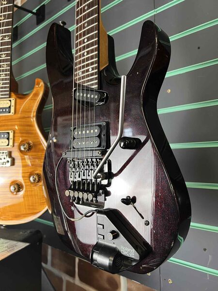 Hamer Californian Purple Sparkle 1988 Modified Electric Guitar with GK-2 | Purple Sparkle, image 5 of 5