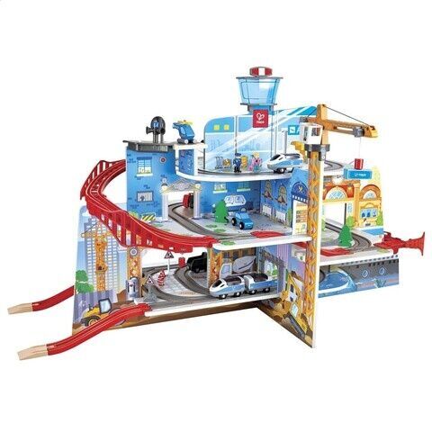 Hape Mega City Eisenbahn Set E3768 | mehrfarbig 1