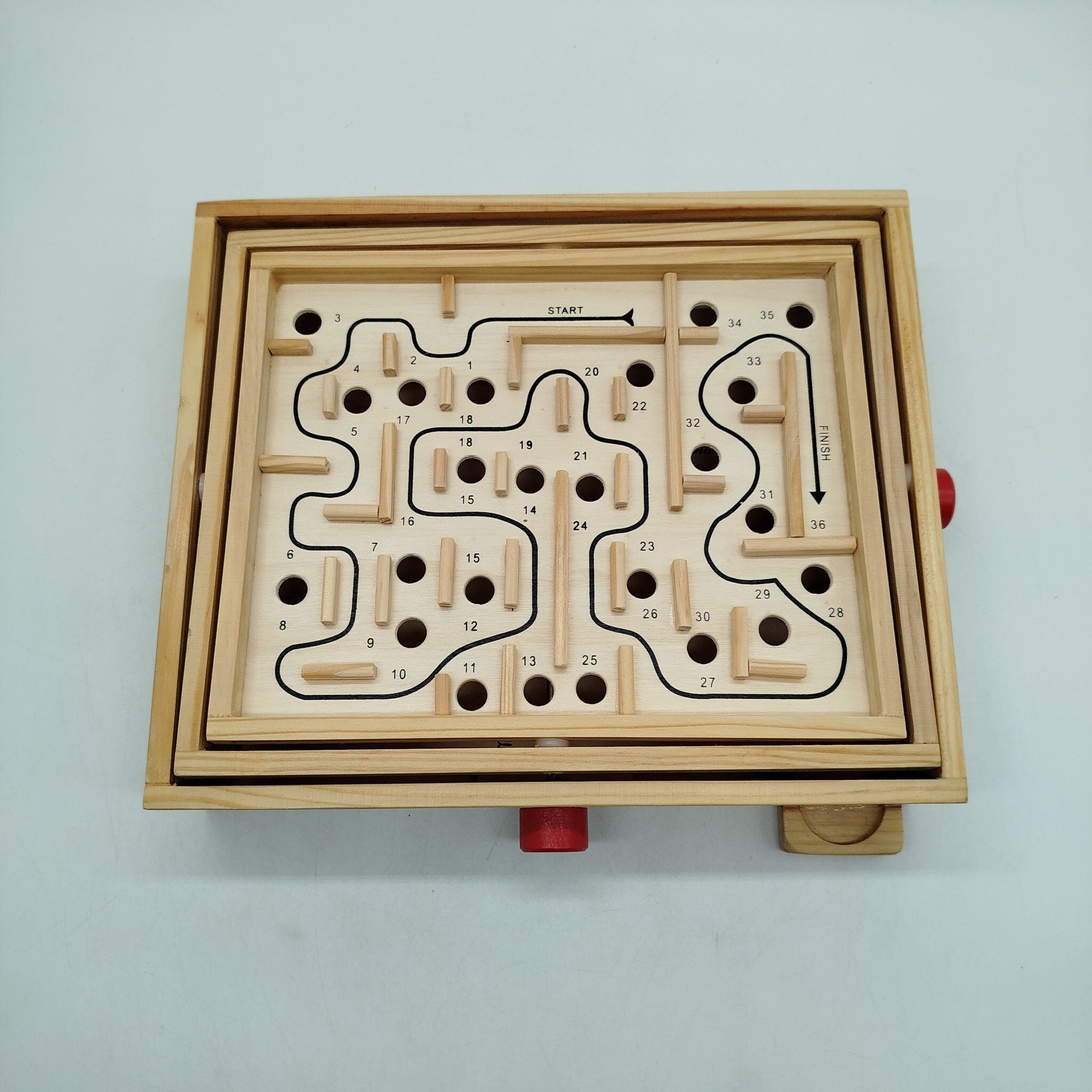 Happy People 60645 Holz-Labyrinth Geschicklichkeitsspiele