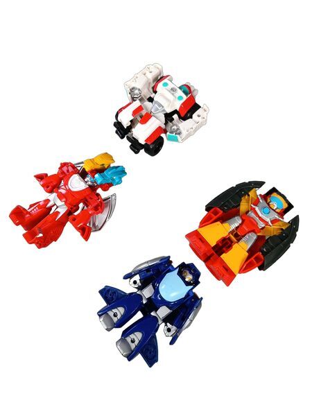 Hasbro Bundle Rescue Bots Hot Shot, Heatwave, Medix, Whirl Set von 4 Actionfigurene | mehrfarbig, image 1 of 4