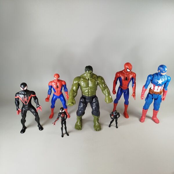 Hasbro Marvel Actionfiguren Set von 7 – Spider-Man, Hulk | multicolored 2