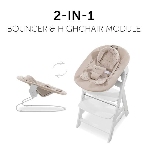 Hauck Alpha Bouncer 2in1 | beige/schwarz 2