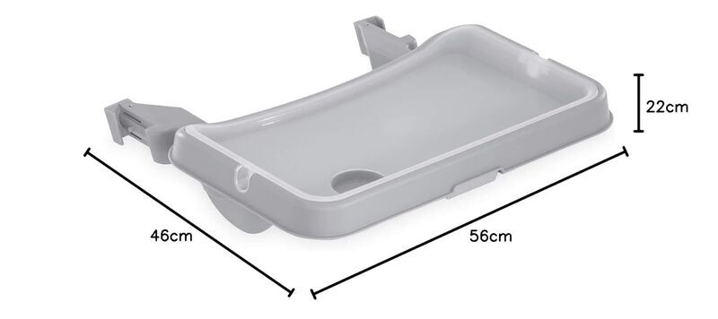Hauck Alpha Tray Dining Tray | grey, image 3 of 3