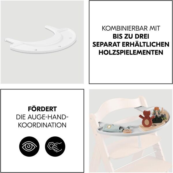 Hauck Arketa Play Tray | vit, image 3 of 3