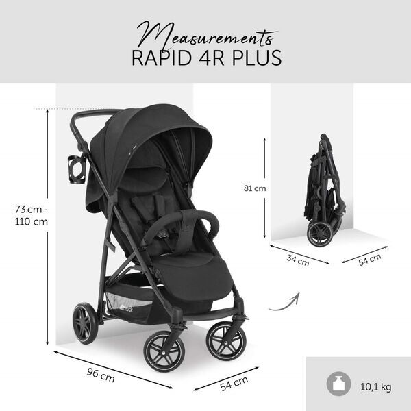 Hauck Buggy Rapid 4R | schwarz 2