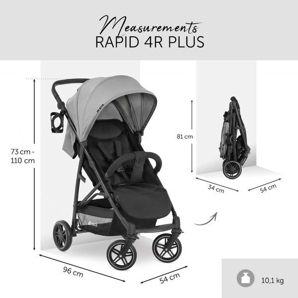 Hauck Buggy Rapid 4R | grau 2