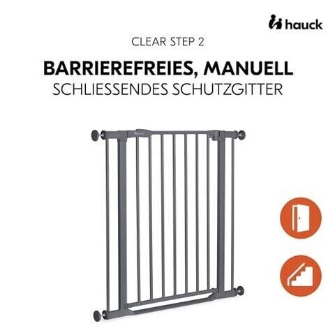 Hauck Clear Step 2 Türschutzgitter | grau 2