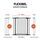 Hauck Clear Step 2 door safety gate | black | 75 x 75 cm, thumbnail 2 of 3