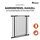 Hauck Clear Step 2 door safety gate | black | 75 x 75 cm, thumbnail 3 of 3