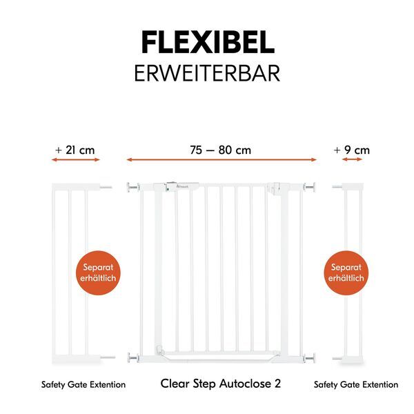 Hauck Clear Step Autoclose 2 | bel | 75 x 75 cm, image 2 of 3