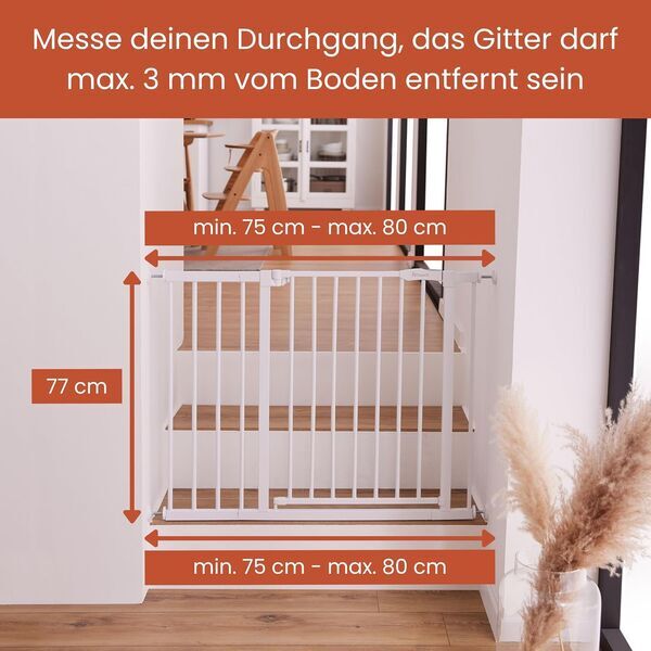 Hauck Clear Step Autoclose 2 | black | 75 x 77 cm, image 3 of 3