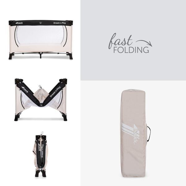 Hauck Dream N Play Plus Kinderreisebett | beige/grau 3