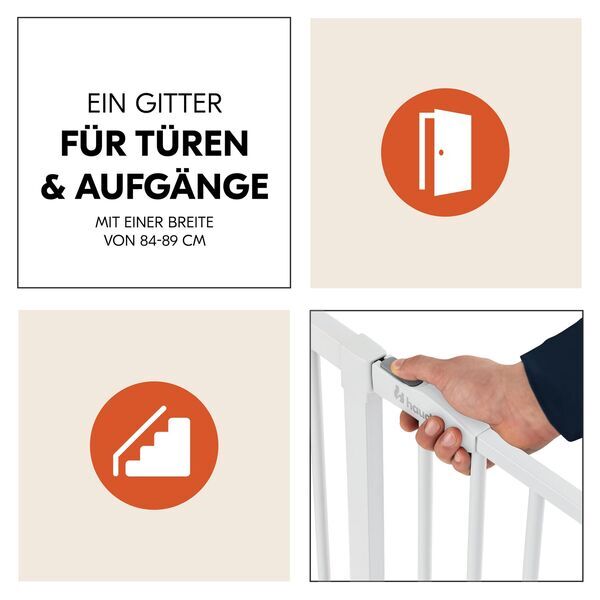 Hauck Open N Stop Schutzgitter | white 3