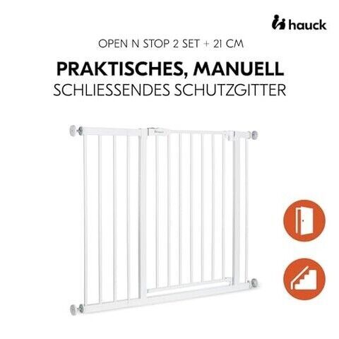 Hauck Open N Stop 2 Türschutzgitter | weiß | 96 – 101 cm 2