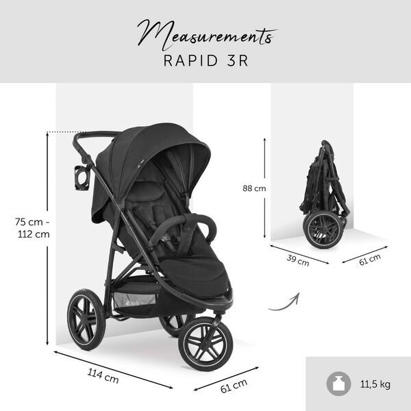 Hauck Rapid 3R Buggy | schwarz 2